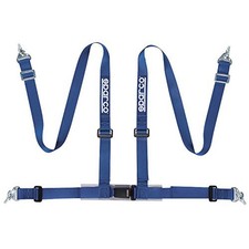 Sparco Tuning 4-point Snap-in Harness 04604bm1az Color Blue