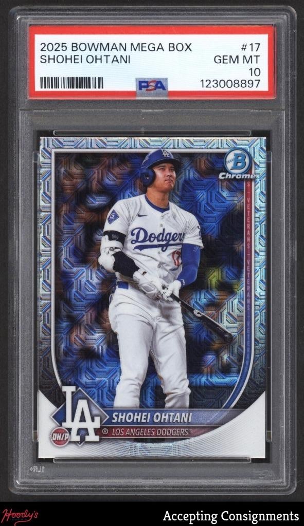 2025 Bowman Chrome Bowman Mega Box #17 Shohei Ohtani DODGERS PSA 10