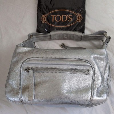 TOD'S One Shoulder Handtasche Schulter Echtleder Vollleder