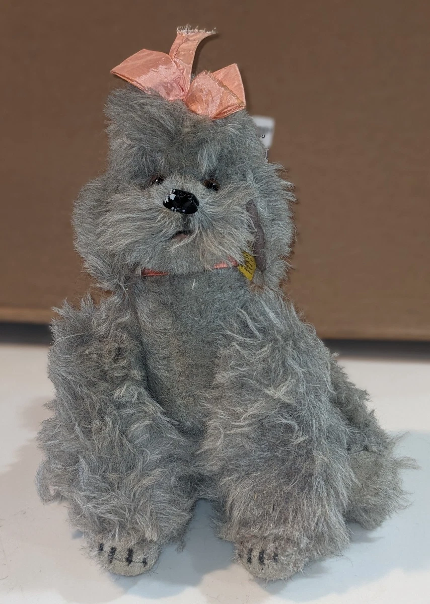 STIEFF VINTAGE SNOBBY Poodle Puppy Chien Jouet Om EUR 72