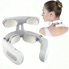 2026 Portable Electric Neck Shoulder Massager Smart Cervical Relief Rechargeable