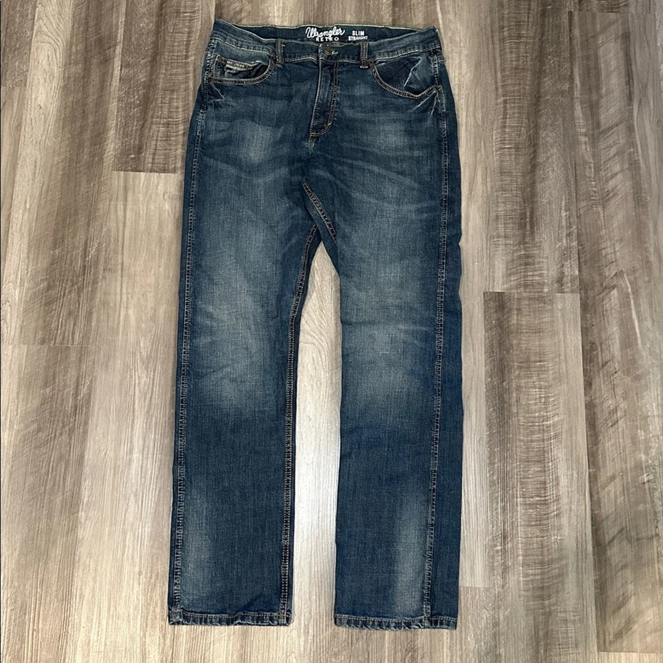 Jeans rectos ajustados retro Wrangler - 36x34 Foto 2 de 4