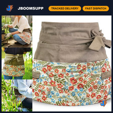 Floral Gardening Apron for Women - Half-Length with 8 Pockets, Durable  Stylish
