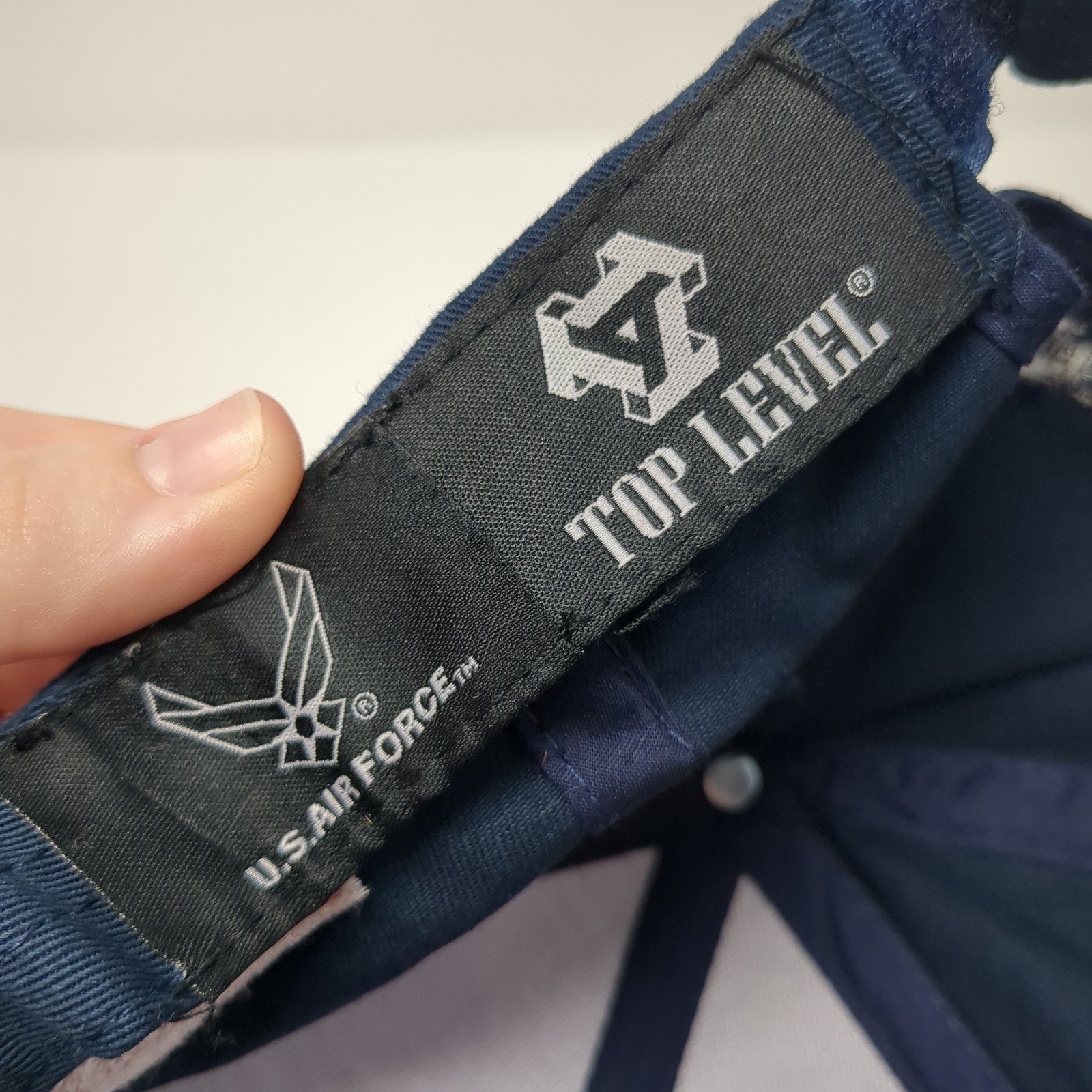 US Air Force Strapback Baseball Cap Blue One Size… - image 9