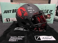 Trey McBride Arizona Cardinals Autographed Football Helmet The Real Autograph