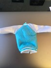 Barbie blue letterman jacket  white sleeves letter B front snaps perfectly clean — photo 2