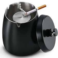 Navani SmellProof Ashtray with Lid for Inside & Outdoors | Stylish Outdoor As...