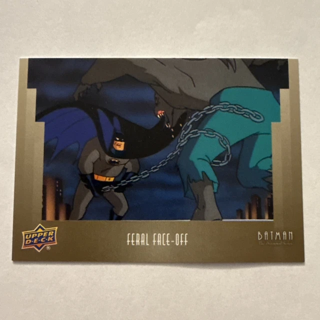 Batman "Feral Face-Off" 2026 UD The Animated Series Gold Variation Sp #09/25 Wow