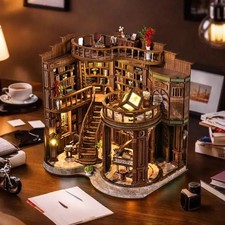 Rolife DIY Doll House Kit With Furniture Miniature 3D Model Wooden Dollhouse Kit