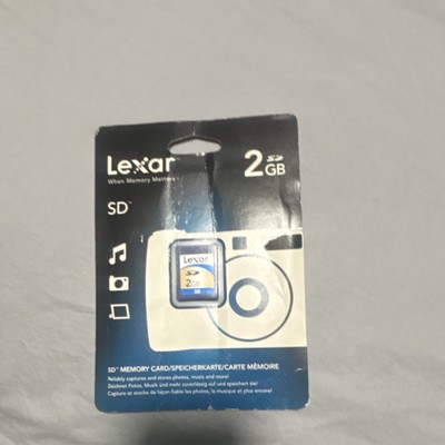 Lexar SD Memory Card 2GB High Capacity Universal Compatible Secure Digital
