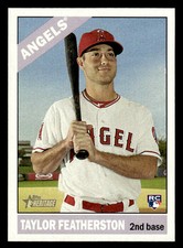 2015 Topps Heritage #528 Taylor Featherston Rookie Los Angeles Angels