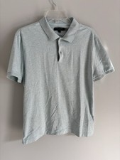 Banana Republic Mens Light Blue Luxury Touch Performance Polo Size Medium