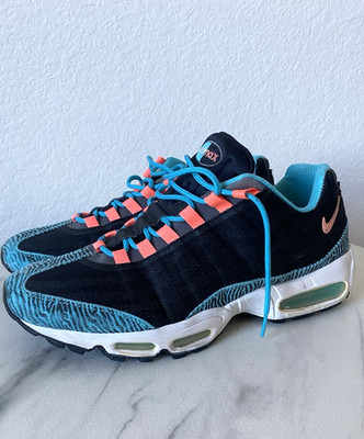 Nike Men s Air Max 95 Premium Tape Gamma Blue Zebra 599425-064 Size 12