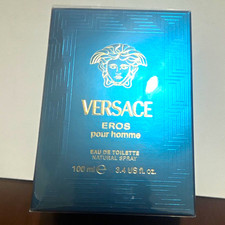 Versace Eros Pour Homme Eau de Toilette Spray, Regular Size 3.4 fl oz