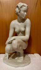 Fritz Klimsch Die Hockende Rosenthal 1. Wahl Skulptur Frauenakt