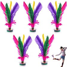 5 Pack Kick Shuttlecock, 7.5 Inch Chinese Jianzi Shuttlecock, Chinese Jianzi ...