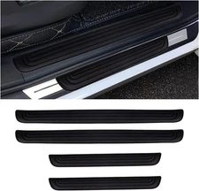 4Pcs For Lexus Door Sill Protector Anti-Scratch Rubber Threshold Strips Cover