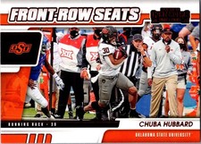 2021 Panini Contenders Draft Picks #38 Chuba Hubbard Front-Row Seats Red