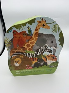 Crocodile Creek Jungle Friends 36 Piece Jumbo Floor Puzzle 20" x 27" Ages 3+