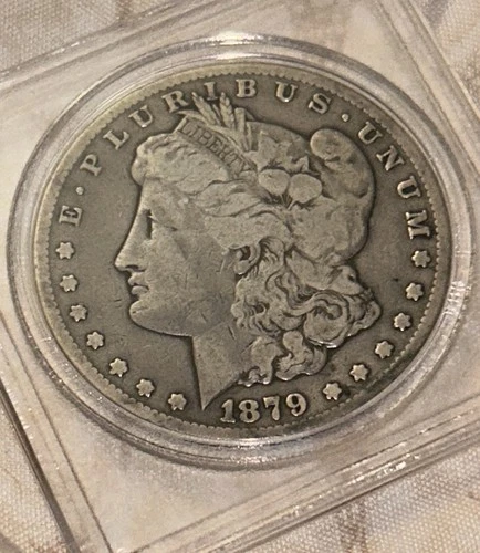 Old man Duffy’s No Problem Scarce Fine 1879 cc Scarce Silver $ 2nd Year of Issue