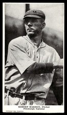 1916 D381 Fleischmann Bakery Baseball Bob Harmon (no coupon - hand cut) GD