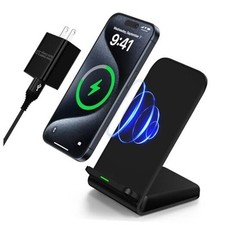 Samsung Wireless Charger Fast Charging Stand Desk Phone Charger Stand Black