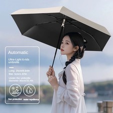 Ultra lightweight and portable automatic umbrella for women, suitable for both w