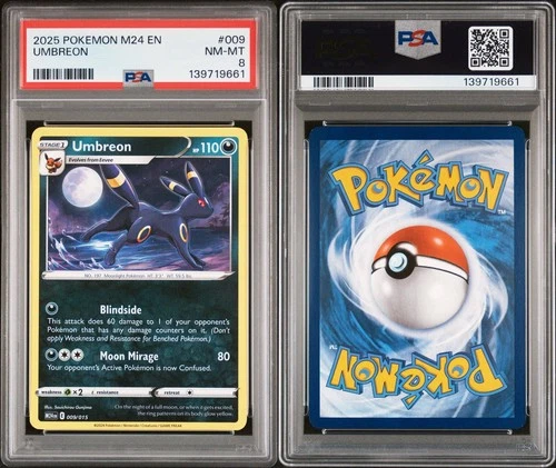 2025 POKEMON M24 EN-MCDONALD'S COLL #009 UMBREON PSA 8