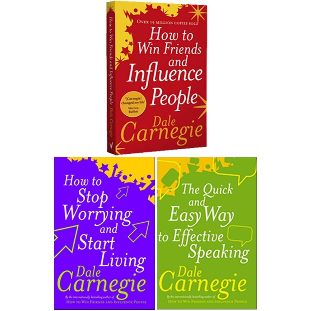Dale Carnegie Collection 3 Books Set How to Win Friends Stop Worrying Quick