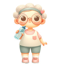 Wandtattoo Aufkleber Lustige Oma    Wandaufkleber 18X18 cm Groß