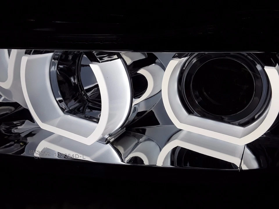 XENON SCHEINWERFER FÜR BMW E90 E91 05-08 SCHWARZ FÜR D1S HID TAGFAHRLICHT-OPTIK - Bild 2 von 4