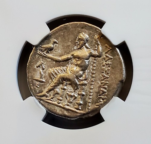 Macedon Alexander III Tetradrachm NGC CH XF Ancient Silver Coin The GREAT - Picture 2 of 6