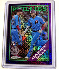 2023 Topps Silver Pack #T88C-99- DARICK HALL Purple Mojo Refractor SP RC #'d/75