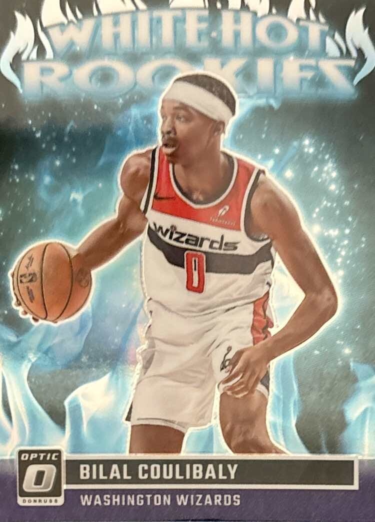 2023-24 Donruss Optic- Purple White Hot Rookies- Bilal Coulibaly (RC) Wizards