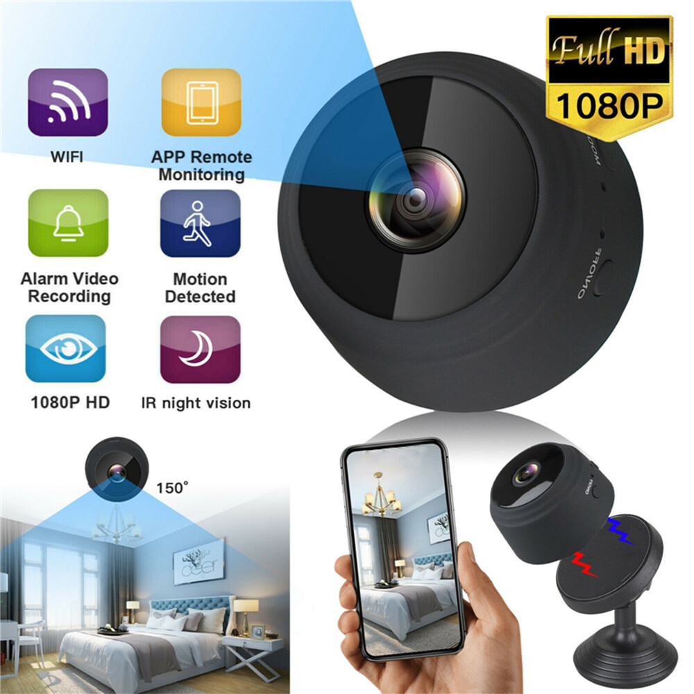 WiFi Wireless Camera Mini Security Camera Nanny Cam Audio Live Feed Android IOS