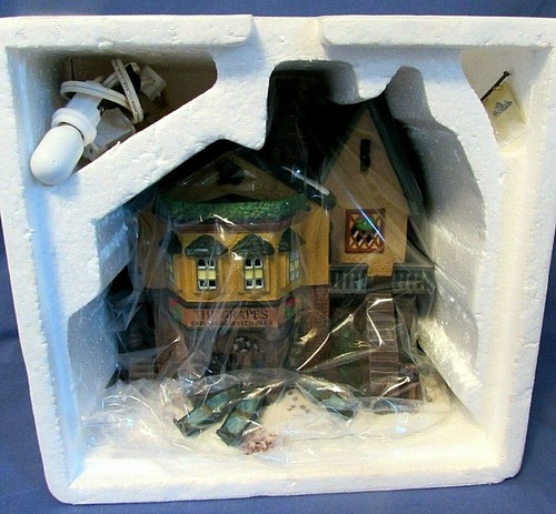 Dept 56 Dicken's Village Series The Grapes Inn #57534 5th Edition 1996 Lighted - Picture 3 of 10