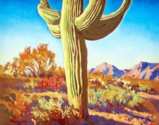 Sahuaro Cactus by Maynard Dixon