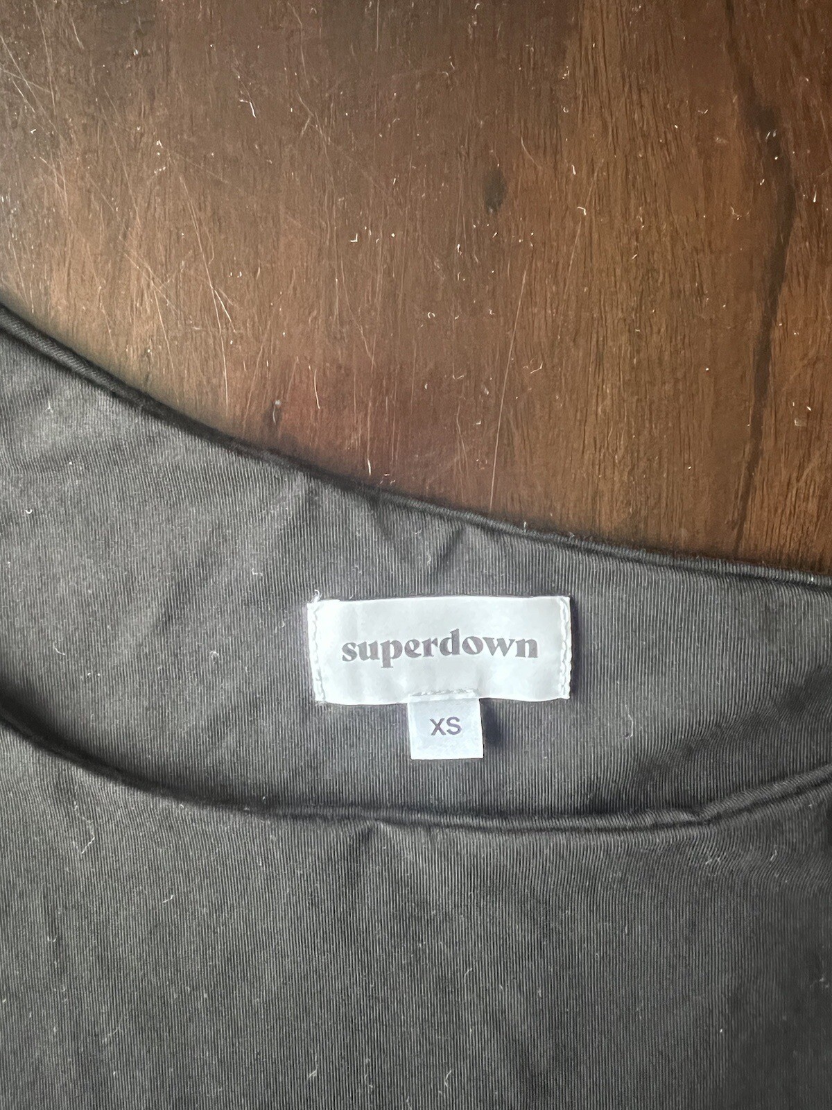 Revolve Superdown Asymmetrical Neckline Black Bod… - image 2