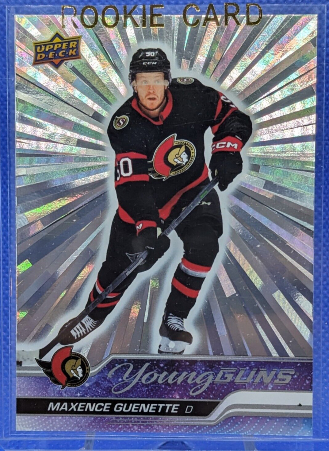 2023-2024 Upper Deck Young Guns Silver Outburst #455 Maxence Guenette