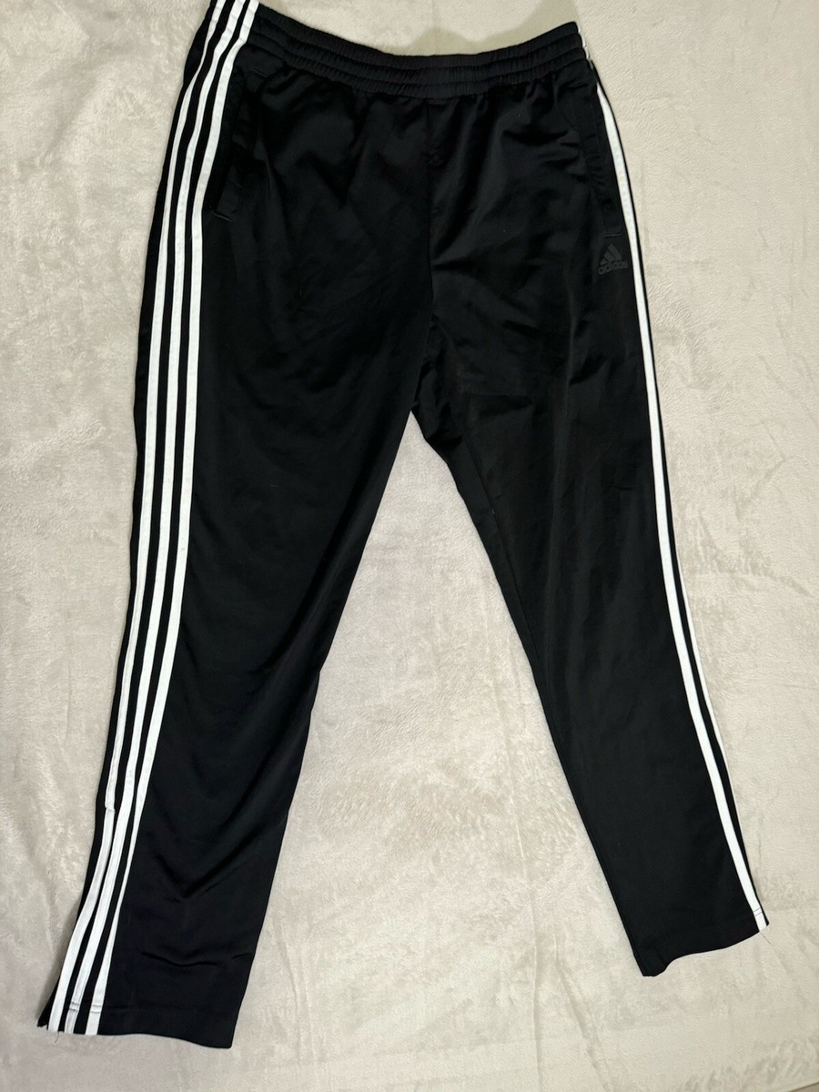 Adidas Pants Mens XL Black Ankle Zip Track Pants Gym | eBay