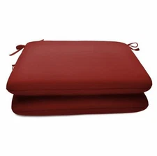 Sunbrella Outdoor seat pads for patio chairs 2 Pack 19 L x 18 W x 2.2" H Dark