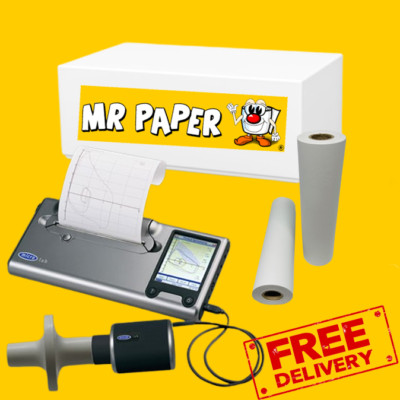 Microlab ML3500 Spirometer Thermopapier Rollen (Box mit 20 Rollen)