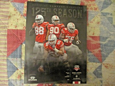 2014 OHIO STATE ILLINOIS PROGRAM College Football BUCKEYES NATIONAL  CHAMPIONS!