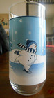 Winter Valley Cooler Highball Tumblers (pair) 16 oz Northcrest Glass White Blue! — photo 7