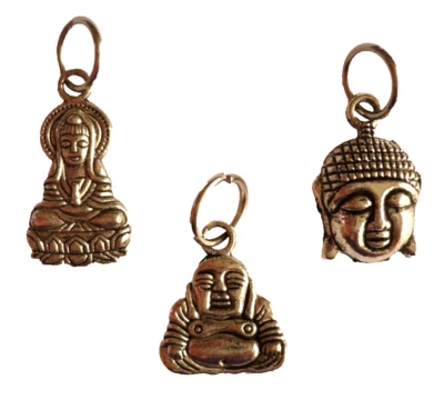 3 Anhänger BUDDHA Tibet Silber Schmuck NEU - Bild 1 von 2