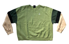 AIR JORDAN Nike Jumpman Green Warm ATHLETIC HOODIE Oversized Casual Gym Women XL