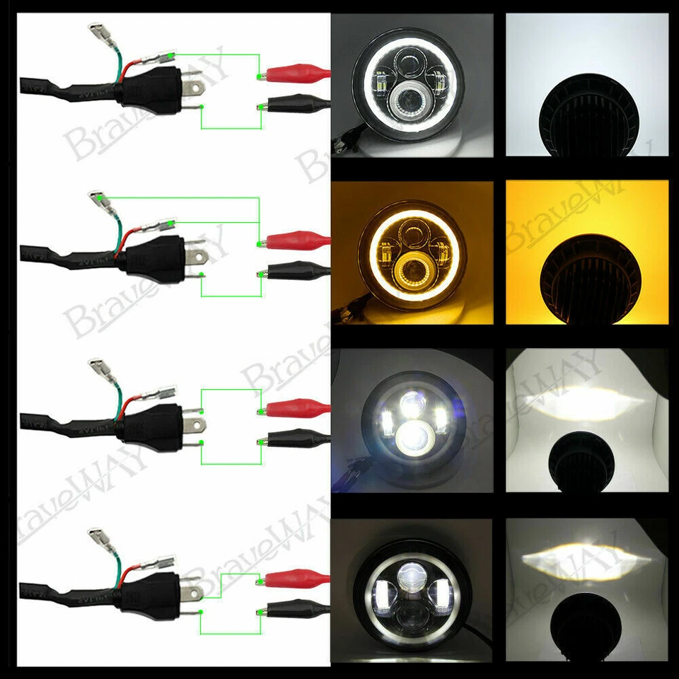 Faro LED 4 piezas Halo 7"" + luz antiniebla 4"" Foto 4 de 4