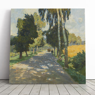 Carl Moll Country Lane Canvas Wall Art Print Framed Picture Decor Living Room