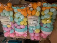 Clearance! New 240 Bulk Plastic Easter Eggs Multi color empty lot filler