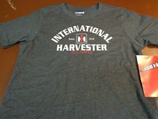 CASE International Harvester Heather Charcoal Gray T shirt Youth Large D5